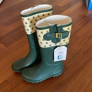 Womens Michigan State Rainboots. Size 6 / 7